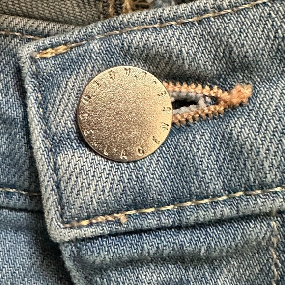 L’Agence Light Wash Denim Cropped Jeans Fading Whiskering Raw Hem 26 - Picture 4 of 9